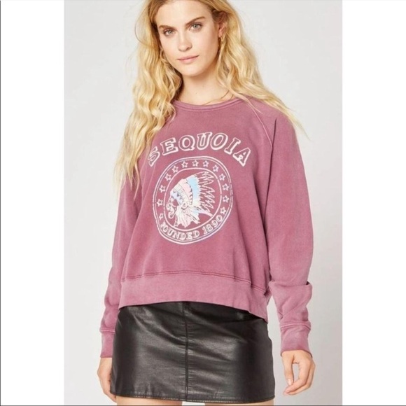 Daydreamer Sequoia Oversized Varsity Sweatshirt - Picture 1 of 6
